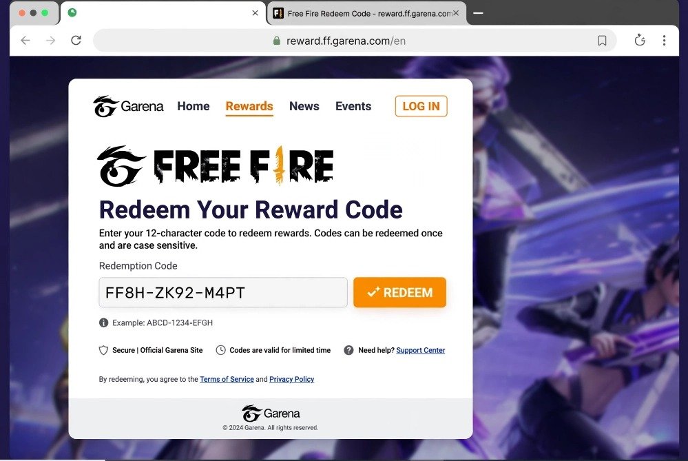 free fire redeem codes